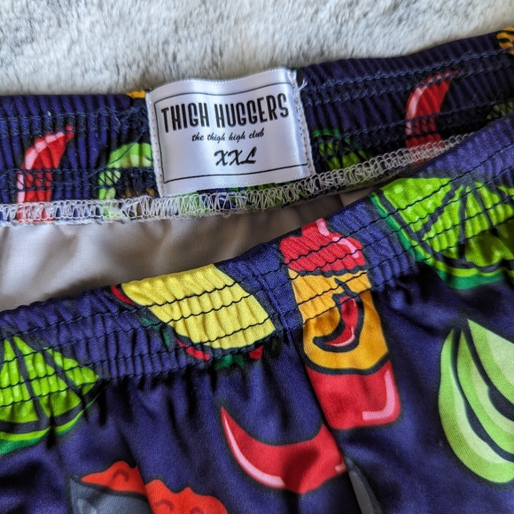 🌶 Men's Thigh huggers Swim Shorts, EUC size XXL, Taco Tuesday 🌮 - Picture 4 of 5